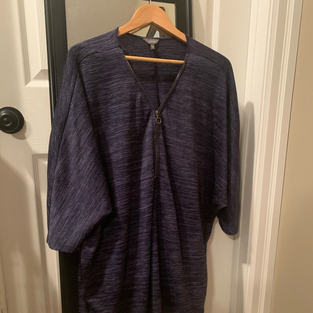 Denver Hayes Blue 1/2 Zip sweater